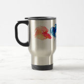 Blue Betta Watercolor Reisebecher (Links)