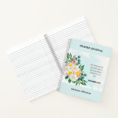 Blue Bible Verse Blumengebet Journal Notizblock (Innenseite)