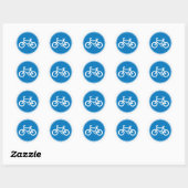 Blue Bicycle Aufkleber (Blatt)