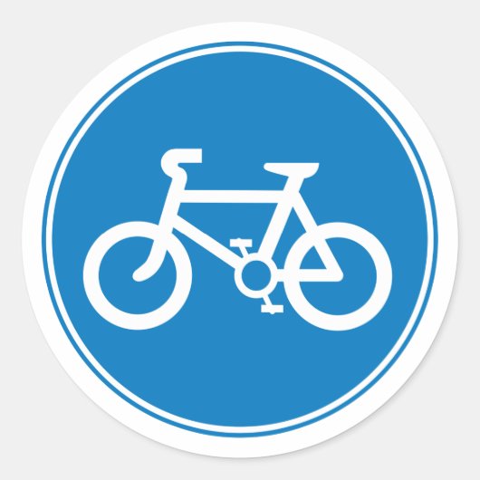 Blue Bicycle Aufkleber (Vorderseite)