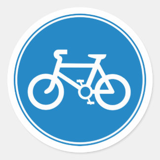 Blue Bicycle Aufkleber