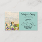 Blue Bicycle Bakery Sign Visitenkarte (Vorderseite)