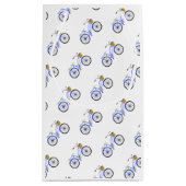 Blue Bicycle Basket Preppy Summer Vacation Fun Kleine Geschenktüte (Rückseite)