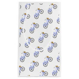 Blue Bicycle Basket Preppy Summer Vacation Fun Kleine Geschenktüte