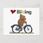 Blue Bicycle I Liebe Bikeschirme und Geschenke Postkarte (Vorderseite)