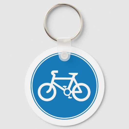 Blue Bicycle Key Chain Schlüsselanhänger (Vorderseite)