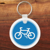 Blue Bicycle Key Chain Schlüsselanhänger (Vorderseite)