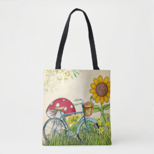 Blue Bicycle Peach Tasche