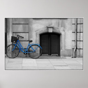 Blue Bicycle Poster
