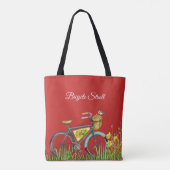 Blue Bicycle Red Tasche (Rückseite)