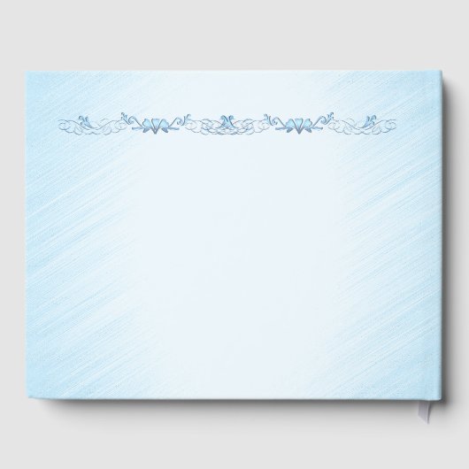 Blue Bicycle Wedding Guest Book Gästebuch (Rückseite)