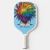 Blue Big Mouth Pickleball Schläger (Rückseite)