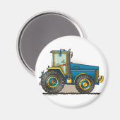 Blue Big Traktor Magnete Magnet (Vorderseite/Rückseite)