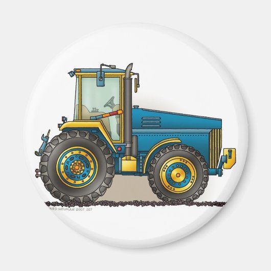 Blue Big Traktor Magnete Magnet (Vorne)