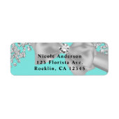 Blue Big White Bow Diamonds Brautparty (Vorne)