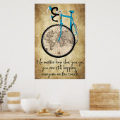 Blue Bike - Egal wie langsam man Poster bekommt (Küche)
