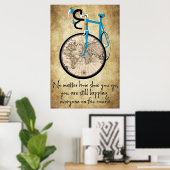Blue Bike - Egal wie langsam man Poster bekommt (Heimbüro)