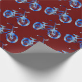 Blue Bike Geschenkpapier (Ecke)