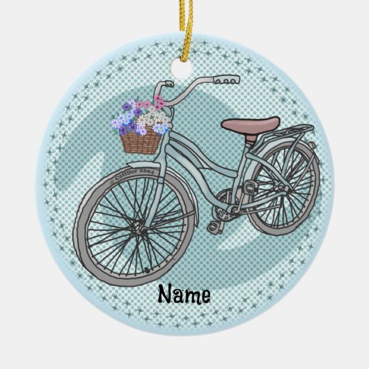 Blue Bike Ornament (Vorne)