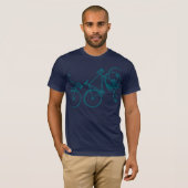 Blue Bikes Cooles Biking Inspiriert T-Shirt (Vorne ganz)