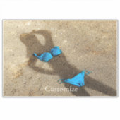 Blue Bikini Beach Sand Thunder_Cove Aufkleber (Vorderseite)