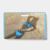 Blue Bikini Beach Sand Thunder_Cove Ausweis (Rückseite)