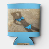 Blue Bikini Beach Sand Thunder_Cove Dosenkühler (Vorderseite)