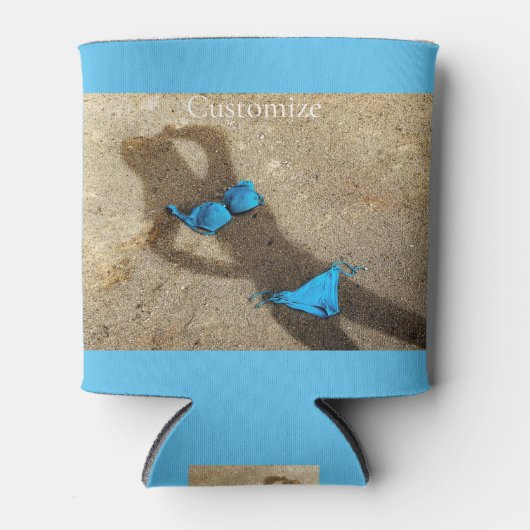 Blue Bikini Beach Sand Thunder_Cove Dosenkühler (Vorderseite)