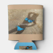 Blue Bikini Beach Sand Thunder_Cove Dosenkühler (Rückseite)