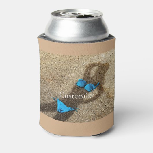 Blue Bikini Beach Sand Thunder_Cove Dosenkühler (Kanne Rückseite)