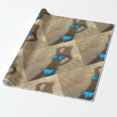Blue Bikini Beach Sand Thunder_Cove Geschenkpapier (Ungerollt)