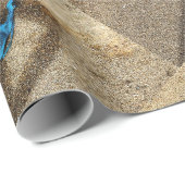 Blue Bikini Beach Sand Thunder_Cove Geschenkpapier (Rolleneckpunkt)