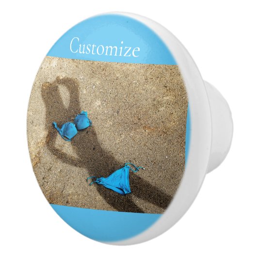 Blue Bikini Beach Sand Thunder_Cove Keramikknauf (Rechts)