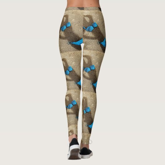 Blue Bikini Beach Sand Thunder_Cove Leggings (Rückseite)