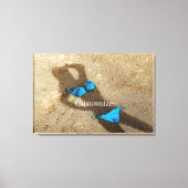 Blue Bikini Beach Sand Thunder_Cove Leinwanddruck (Vorderseite)