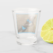 Blue Bikini Beach Sand Thunder_Cove Schnapsglas (Rückseite)