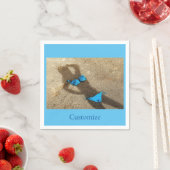 Blue Bikini Beach Sand Thunder_Cove Serviette (Beispiel)