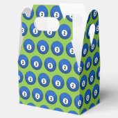 Blue Billiard Ball Nummer Zwei Geschenkschachtel (Geöffnet)