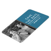 Blue Binary Code Foto Speichern des Datumsfelds Magnet (Linke Seite)