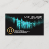 Blue Binary Codes Digital Wave Data Scientist Visitenkarte (Vorderseite)