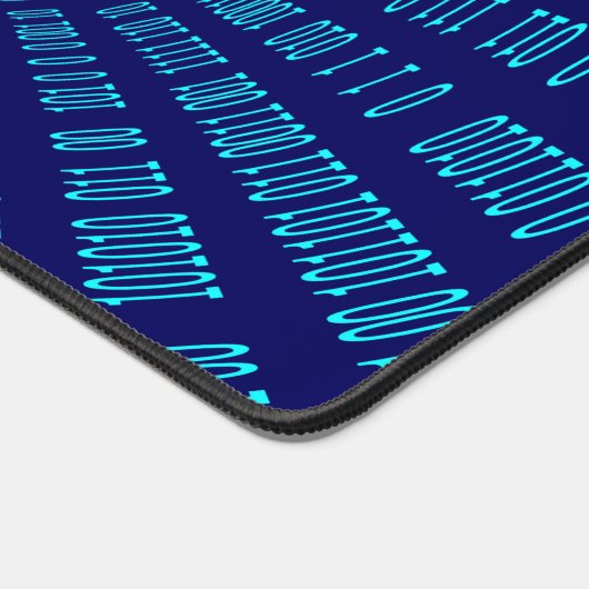 Blue Binary Tunnel Data Stream Concept Schreibtischunterlage (Ecke)