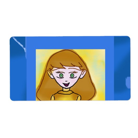 Blue Bingo Anime Label (Vorne)