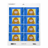 Blue Bingo Anime Label (Vorne)
