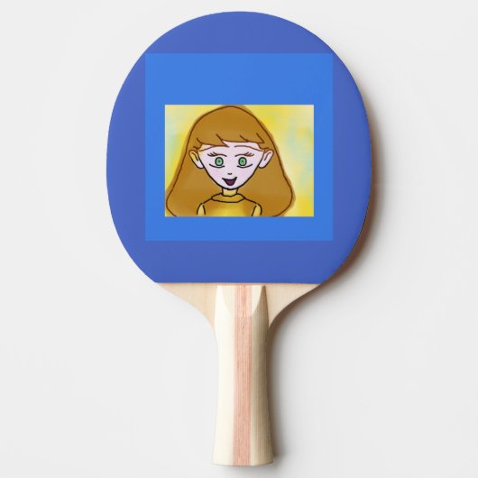 Blue Bingo Anime Ping Pong Paddle Tischtennis Schläger (Vorderseite)