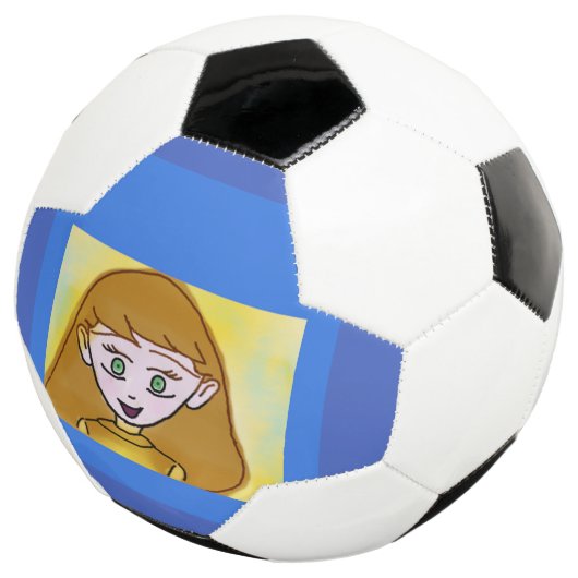 Blue Bingo Anime Soccer Ball (Dreiviertel)