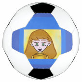 Blue Bingo Anime Soccer Ball (Vorderseite)