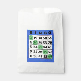 Blue BINGO Card Gastgeschenk Bag Geschenktütchen