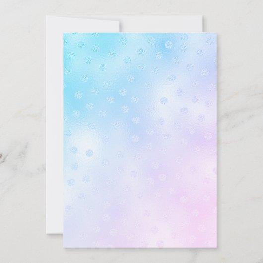 Blue Bird 1. Geburtstag Einladung (Rückseite)