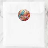Blue Bird 1b Runder Aufkleber (Tasche)
