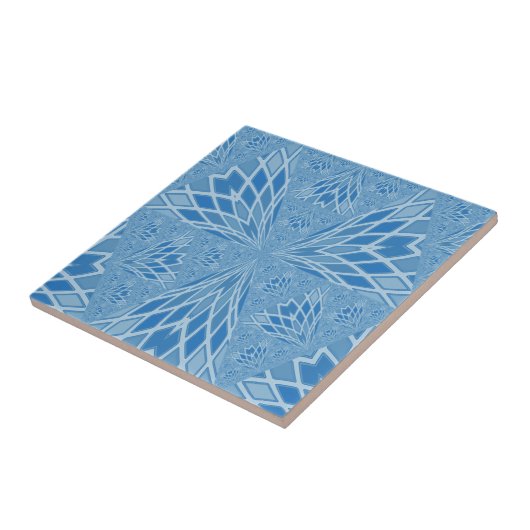 Blue Bird Abstrakte Keramik Tile Fliese (Seite)